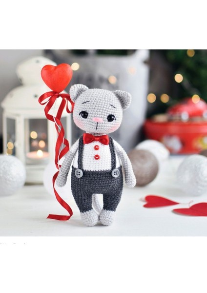 Elite Amigurumi Damat Kedicik 1 Adet