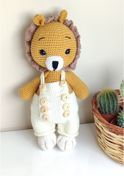 Sevimli Arslan Örgü Oyuncak/elyapımı/amigurumi 1 Adet