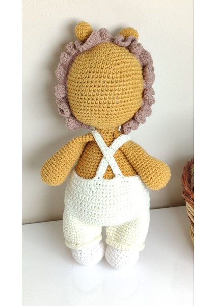 Sevimli Arslan Örgü Oyuncak/elyapımı/amigurumi 1 Adet