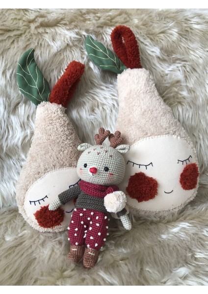 Amigurumi Geyik Kırlent Set 1 Adet modelleri