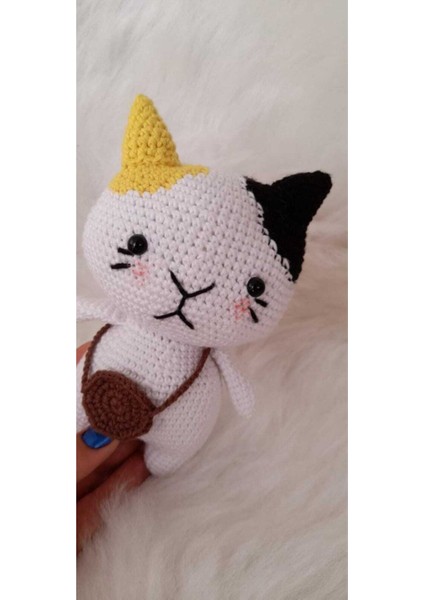 Yamalı Kedi Amigurumi Organik Oyuncak 1 Adet fiyatları