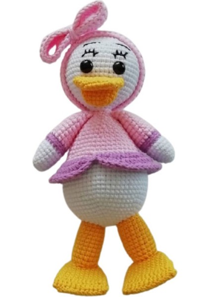 Mrs Duck Amigurumi Organik Oyuncak 1 Adet