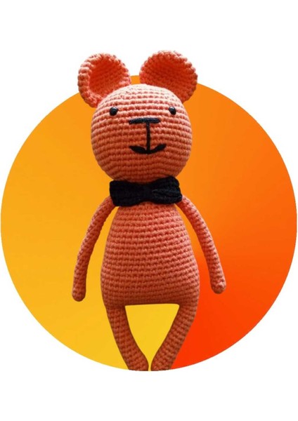 Elite Amigurumi Organik Oyuncak Turuncu Bey 25 cm 1 Adet