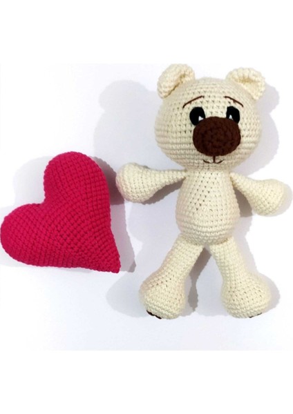 Kalpli Sevimli Ayıcık Amigurumi Organik Oyuncak 1 Adet fiyatları