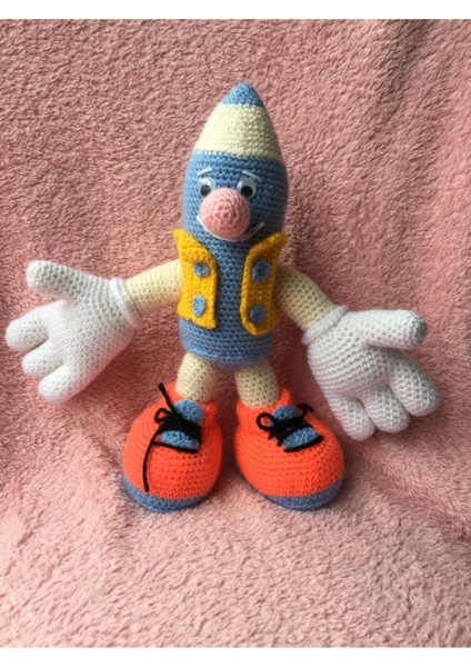 Neşeli Kalem Amigurumi Organik Oyuncak 1 Adet