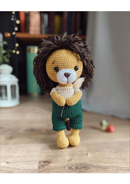 Elite Amigurumi Yesil Aslan 1 Adet