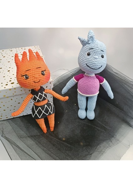 Ateş ve Su / Anime Karakter Amigurumi Oyuncak/sevgili Kombini Ateş&su Bileklik 1 Adet fiyatları