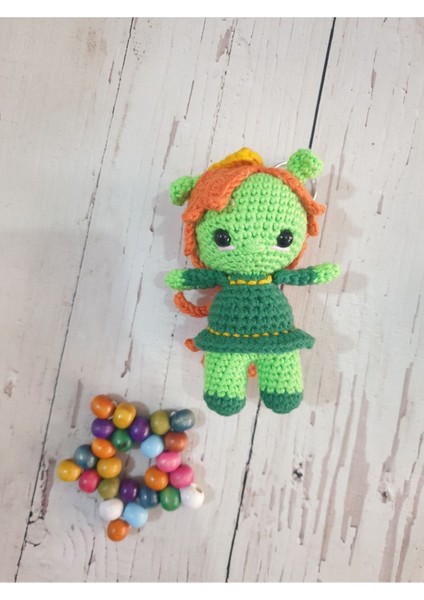 Elite Amigurumi Örgü Oyuncak Fiona Anahtarlik 1 Adet
