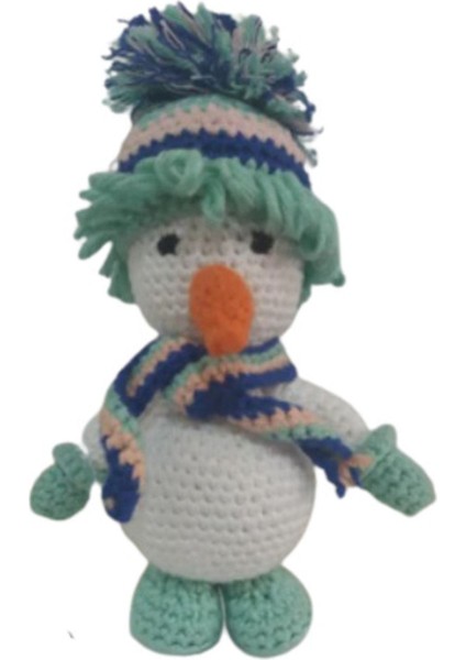 Küçük Kardan Adam Amigurumi Organik Oyuncak 1 Adet