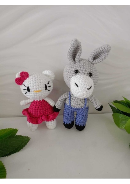 Hellokitty ve Oyuncak Eşek (El Örgüsüdür) 1 Adet