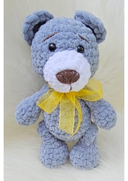 Amigurumi Organik, Uyku Arkadaşı Kadife Ayıcık 1 Adet