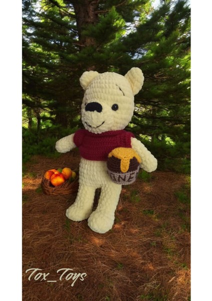 Elite Amigurumi %100 El Yapımı Oyuncak Ayı Winnie The Pooh 1 Adet
