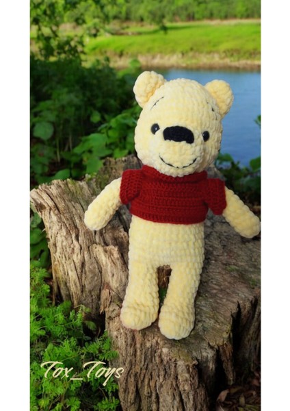 Elite Amigurumi %100 El Yapımı Oyuncak Ayı Winnie The Pooh 1 Adet