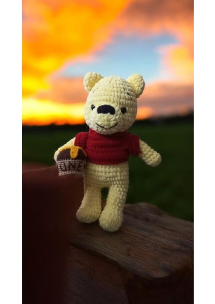 Elite Amigurumi %100 El Yapımı Oyuncak Ayı Winnie The Pooh 1 Adet