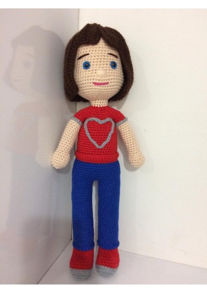 Zeynep Karakter Bebek Amigurumi Organik Oyuncak 1 Adet