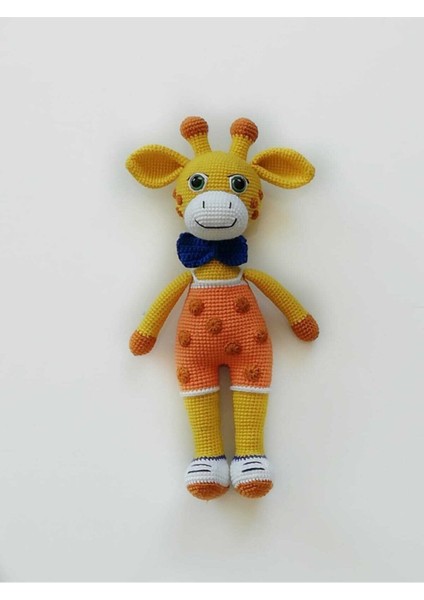 Yakışıklı Zürafa Amigurumi Organik Oyuncak 1 Adet