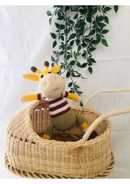 Amigurumi Örgü Renkli Zürafa 1 Adet