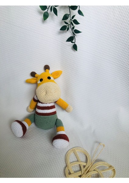 Amigurumi Örgü Renkli Zürafa 1 Adet