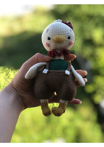 Amigurumi Ördek Yılbaşı Temalı Oyuncak 1 Adet modelleri