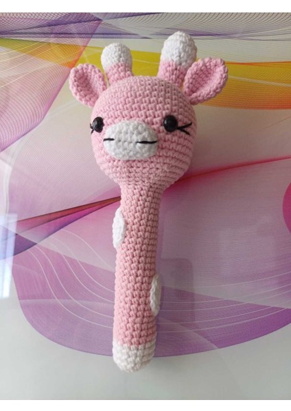 Elite Amigurumi Zürafa Marakas Çıngırak 1 Adet