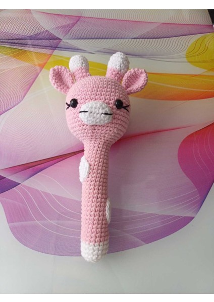 Elite Amigurumi Zürafa Marakas Çıngırak 1 Adet
