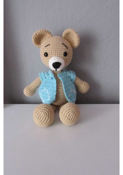Yelekli Ayıcık Amigurumi Organik Oyuncak 1 Adet fiyatları