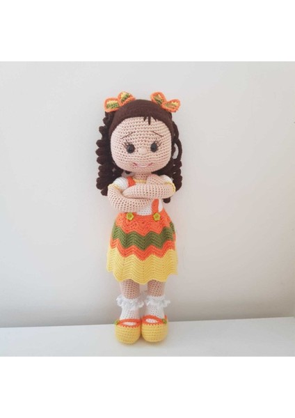 Kurdelalı Bebek Amigurumi Organik Oyuncak 1 Adet