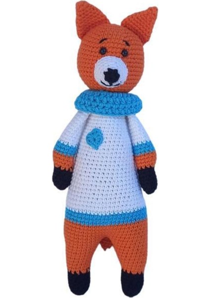 Tilki Tin Amigurumi Organik Oyuncak 1 Adet