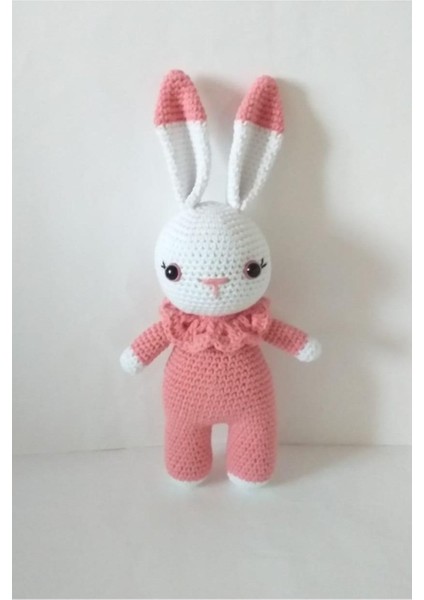 Yavruağzı Miniş Tavşan Uyku Arkadaşı Amigurumi Organik Oyuncak 1 Adet