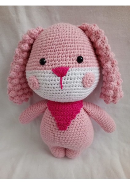 Amigurumi Tatlı Pembe Köpek 1 Adet