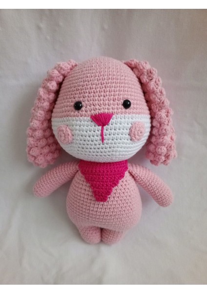 Amigurumi Tatlı Pembe Köpek 1 Adet