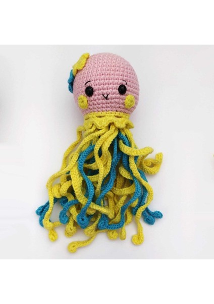 Sevimli Ahtapot Amigurumi Organik Oyuncak 1 Adet