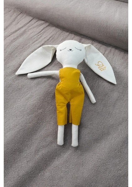 Elite Erkek Bebek Uyku Arkadaşı - Isme Özel Bebek Hediyesi - Erkek Çocuk Hediyesi ve Bebek Hediyesi - Ekru 1 Adet