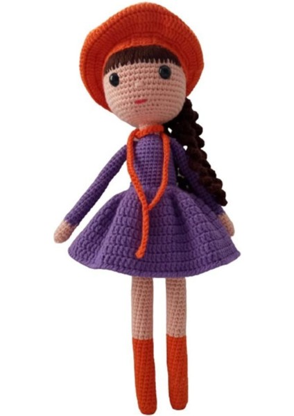 Mor Güz Bebek Amigurumi Organik 1 Adet