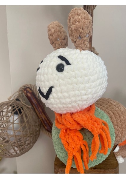 Amigurumi Peluş Tırtıl 40 cm 1 Adet