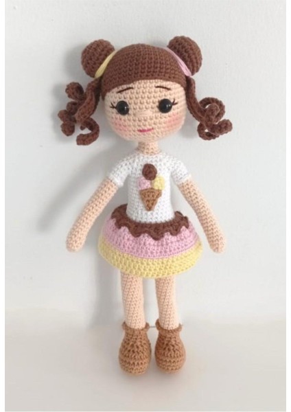 Ice Cream Bebek Amigurumi Organik Oyuncak 1 Adet