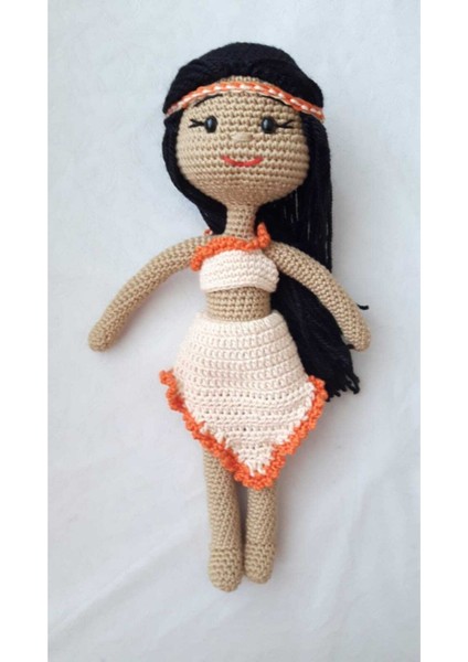 Pocahontas Bebek Amigurumi Organik Oyuncak 1 Adet