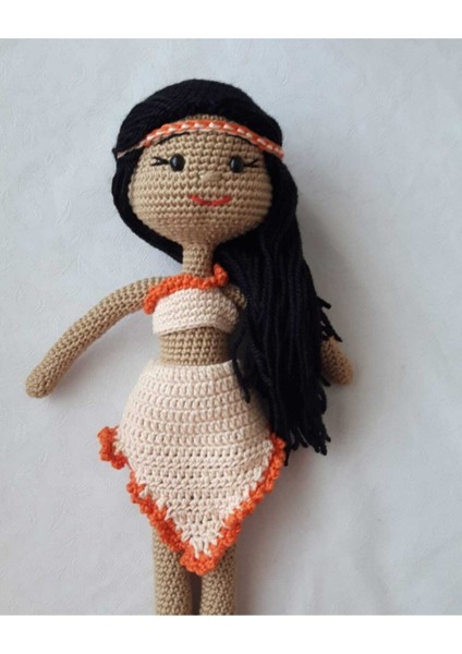 Pocahontas Bebek Amigurumi Organik Oyuncak 1 Adet modelleri