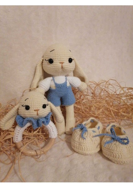 Elite Amigurumi Tavşan Hermes 3lü Set 1 Adet