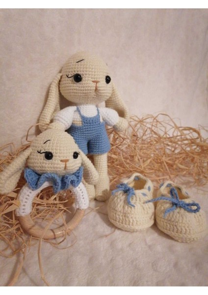Elite Amigurumi Tavşan Hermes 3lü Set 1 Adet