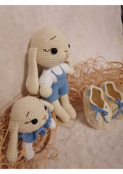 Elite Amigurumi Tavşan Hermes 3lü Set 1 Adet