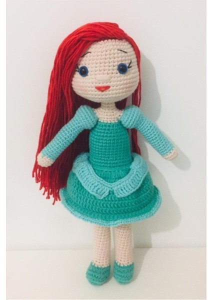 Prenses Ariel Bebek Amigurumi Organik Oyuncak 1 Adet