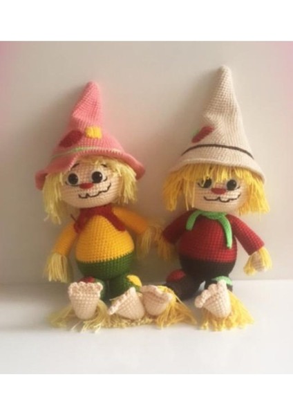 Şirin Korkuluklar Takımı Amigurumi Organik Oyuncak 1 Adet modelleri