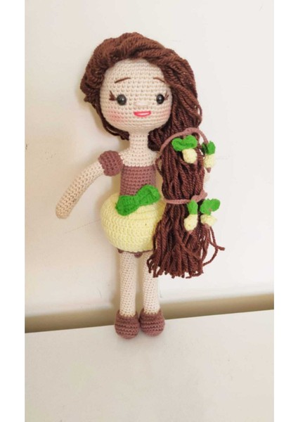 Sarı Elma Bebek Amigurumi Organik Oyuncak 1 Adet