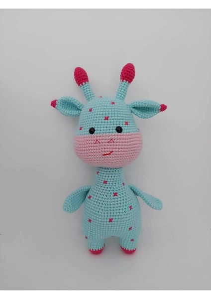 Bal Yanak Zürafa Amigurumi Organik Oyuncak 1 Adet