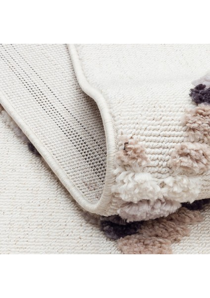 Terazzo White Beige Makine Halısı - Bej - 160X230 cm