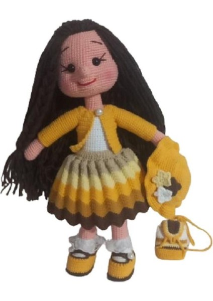 Şapkalı Başak Karnaval Bebek Amigurumi Organik Oyuncak 1 Adet modelleri