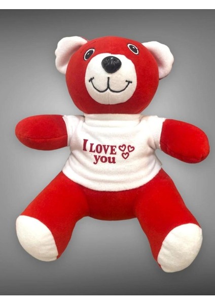 Elite Uyku Arkadaşı Peluş Ayıcık 35 cm Kırmızı 1 Adet