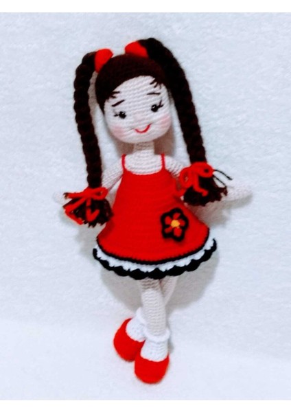 Kırmızı Çitlembik Bebek Amigurumi Organik Oyuncak 1 Adet