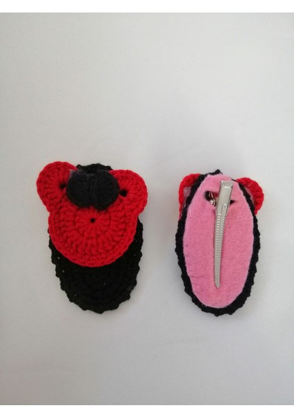 Amigurumi Klips Toka El Örgüsü 2'li Mickey Mouse Model 1 Adet